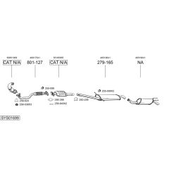 Išmetimo sistema BOSAL SYS01699
