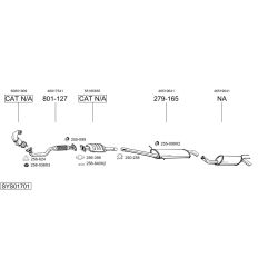 Išmetimo sistema BOSAL SYS01701