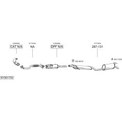 Išmetimo sistema BOSAL SYS01702