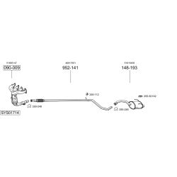 Išmetimo sistema BOSAL SYS01714