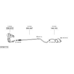 Išmetimo sistema BOSAL SYS01715