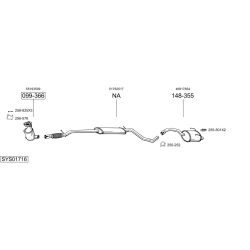 Išmetimo sistema BOSAL SYS01716