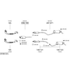 Išmetimo sistema BOSAL SYS01721