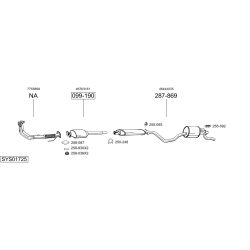 Išmetimo sistema BOSAL SYS01725