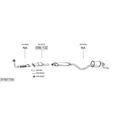 Išmetimo sistema BOSAL SYS01729