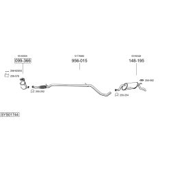 Išmetimo sistema BOSAL SYS01744