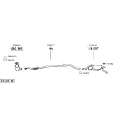Išmetimo sistema BOSAL SYS01745