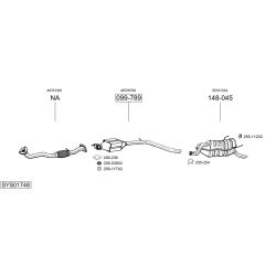 Išmetimo sistema BOSAL SYS01748