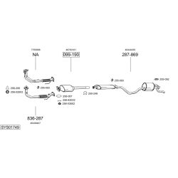 Išmetimo sistema BOSAL SYS01749