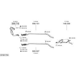 Išmetimo sistema BOSAL SYS01755