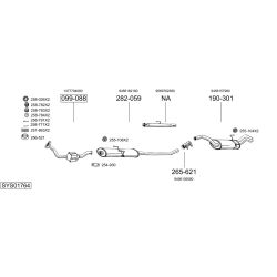 Išmetimo sistema BOSAL SYS01764