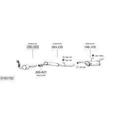 Išmetimo sistema BOSAL SYS01782
