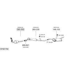Išmetimo sistema BOSAL SYS01794