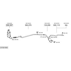 Išmetimo sistema BOSAL SYS01805
