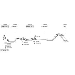 Išmetimo sistema BOSAL SYS01817
