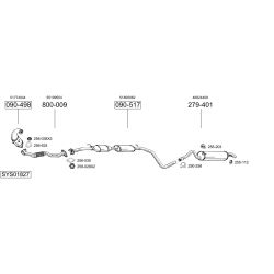 Išmetimo sistema BOSAL SYS01827
