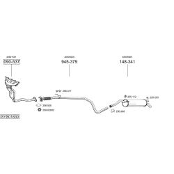 Išmetimo sistema BOSAL SYS01830