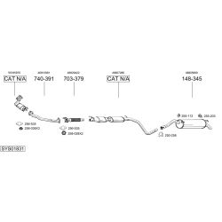 Išmetimo sistema BOSAL SYS01831
