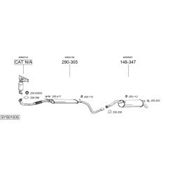 Išmetimo sistema BOSAL SYS01835