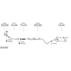 Išmetimo sistema BOSAL SYS01836