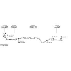 Išmetimo sistema BOSAL SYS01838