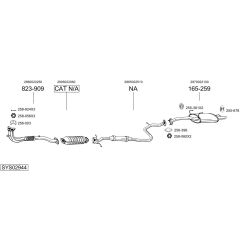 Išmetimo sistema BOSAL SYS02944