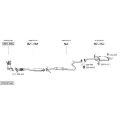 Išmetimo sistema BOSAL SYS02946