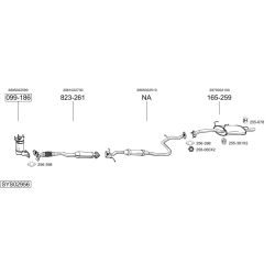 Išmetimo sistema BOSAL SYS02956