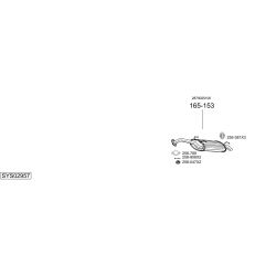 Išmetimo sistema BOSAL SYS02957
