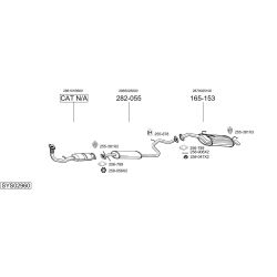 Išmetimo sistema BOSAL SYS02960