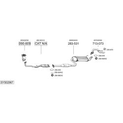 Išmetimo sistema BOSAL SYS02967