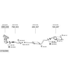 Išmetimo sistema BOSAL SYS02989