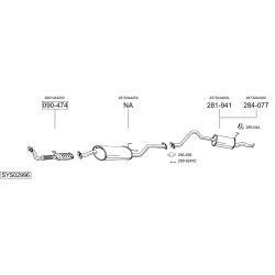 Išmetimo sistema BOSAL SYS02996