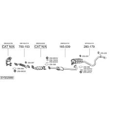 Išmetimo sistema BOSAL SYS02999