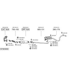 Išmetimo sistema BOSAL SYS03000