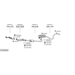 Išmetimo sistema BOSAL SYS03002