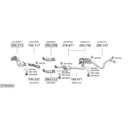Išmetimo sistema BOSAL SYS03004