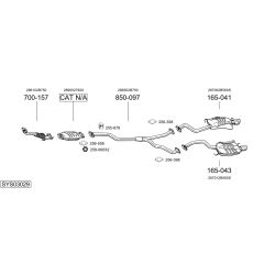 Išmetimo sistema BOSAL SYS03029
