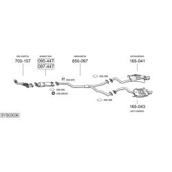 Išmetimo sistema BOSAL SYS03036