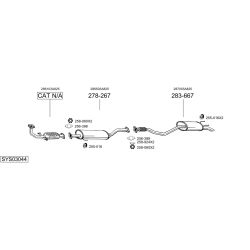 Išmetimo sistema BOSAL SYS03044