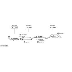 Išmetimo sistema BOSAL SYS03046