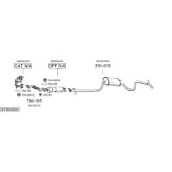Išmetimo sistema BOSAL SYS03060