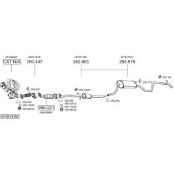 Išmetimo sistema BOSAL SYS03062