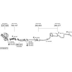 Išmetimo sistema BOSAL SYS03073