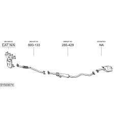 Išmetimo sistema BOSAL SYS03074