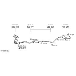 Išmetimo sistema BOSAL SYS03078