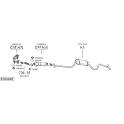 Išmetimo sistema BOSAL SYS03081