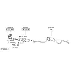 Išmetimo sistema BOSAL SYS03084