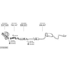 Išmetimo sistema BOSAL SYS03085