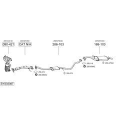 Išmetimo sistema BOSAL SYS03087